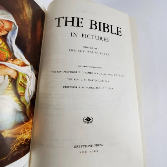 The Bible in Pictures Edited by Rev. Ralph Kirby Hardcover 1952 illustrated - Picture 8 of 16